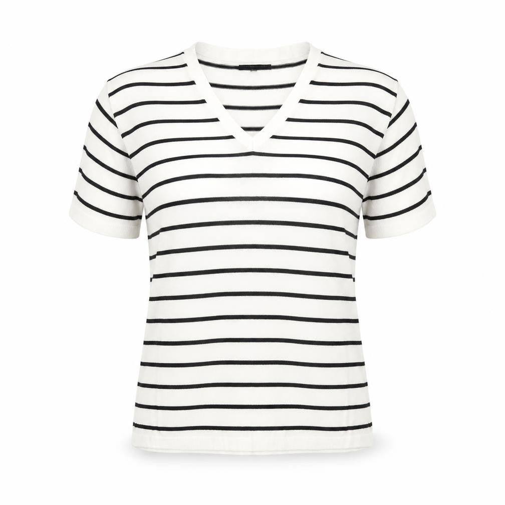 F&F Womens White Striped  Pullover Jumper Size 6