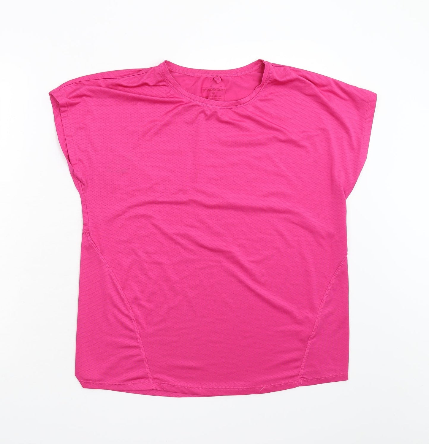 Work Out Womens Pink   Basic T-Shirt Size 10