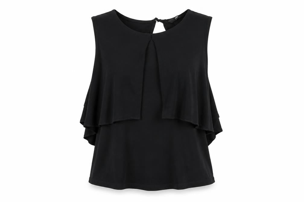 H&M Womens Black   Basic Blouse Size XS