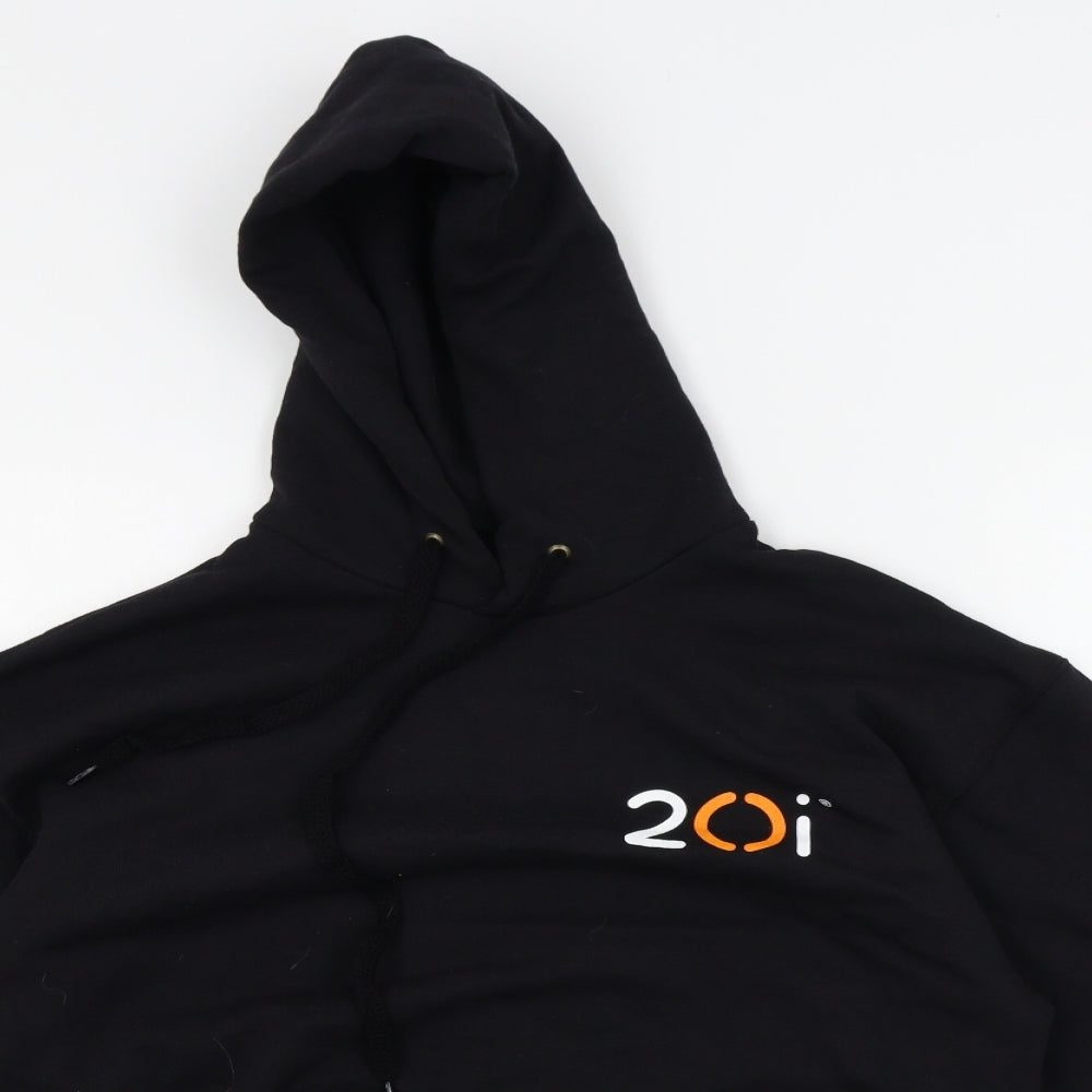 Fruit of the Loom Mens Black   Pullover Hoodie Size M