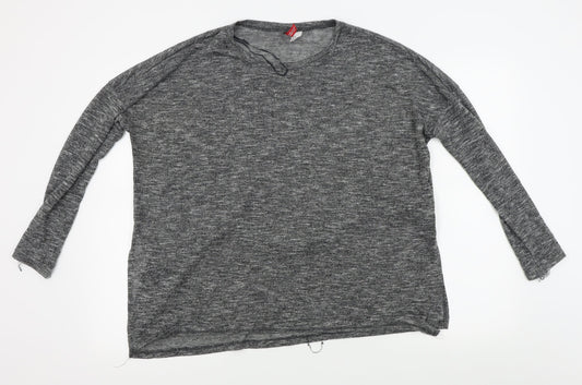 H&M Womens Grey   Pullover Jumper Size M