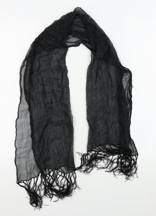 Preworn Womens Black    Scarf