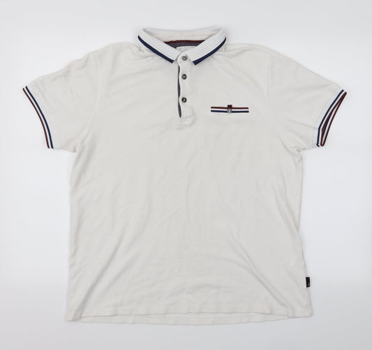 Burton Mens White    Button-Up Size L