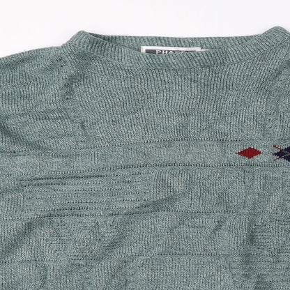 Phase Womens Green  Knit Pullover Jumper Size XL