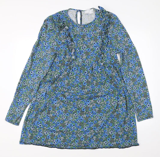 ASOS Womens Blue Floral  Shift  Size 12