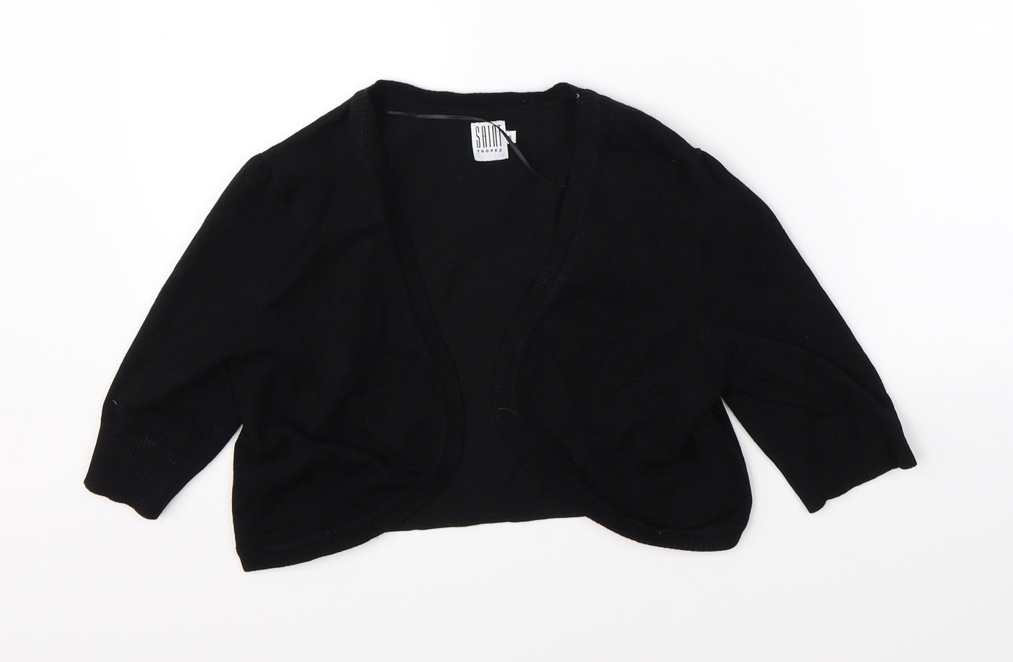 Saint Tropez Womens Black   Cardigan Jumper Size S