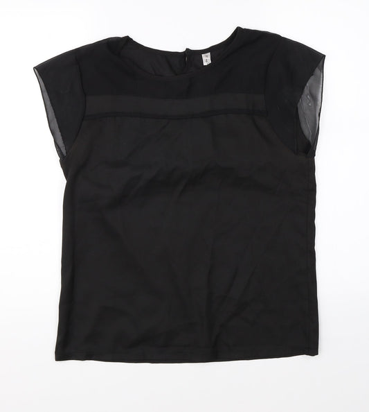 Preworn Womens Black   Basic Blouse Size M
