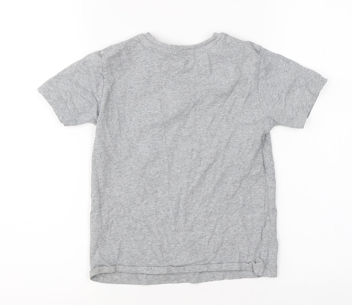 Primark Boys Grey   Basic T-Shirt Size 5-6 Years  - dance floss