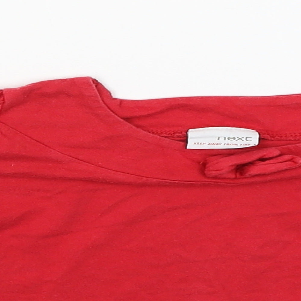 NEXT Girls Red   Basic T-Shirt Size 18-24 Months
