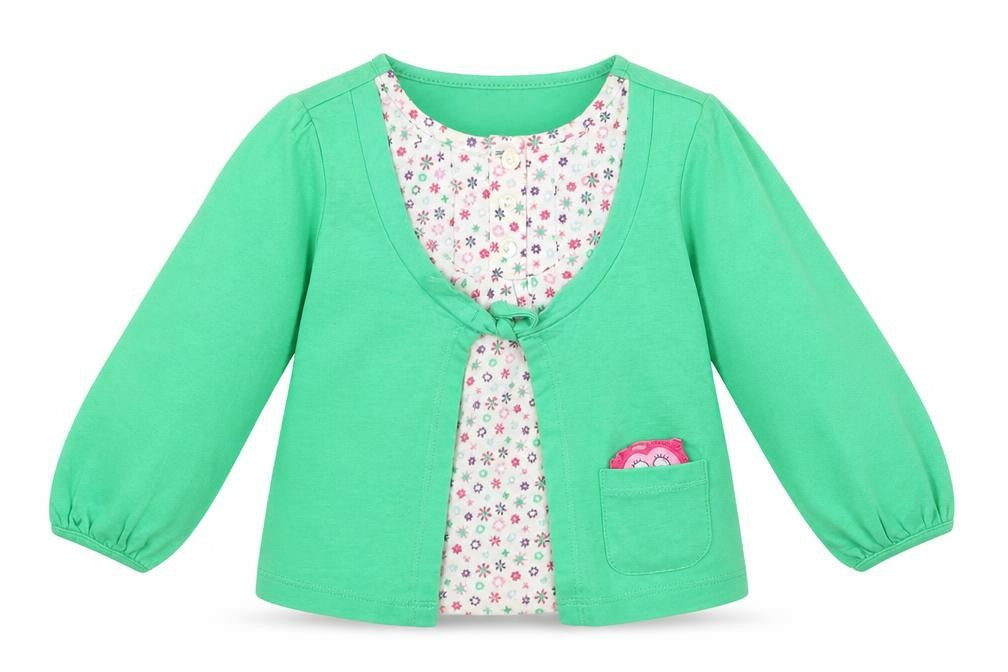 George Girls Green   Pullover Jumper Size 9-12 Months