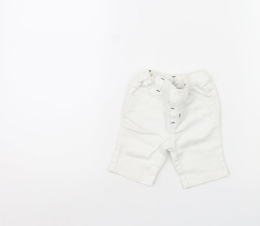 Early days Baby White  Denim Cropped Trousers Size 0-3 Months
