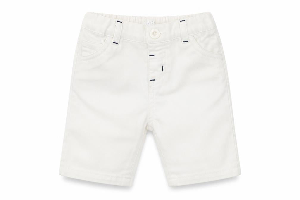 Early Days Baby White  Denim Cropped Trousers Size 0-3 Months
