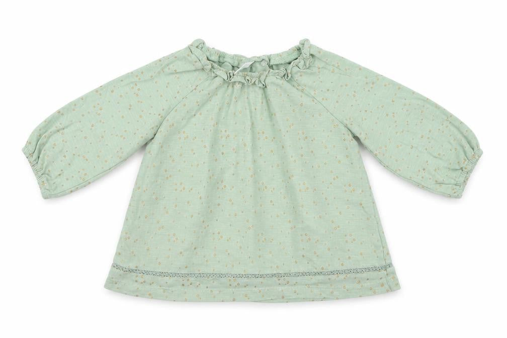 NEXT Girls Green Polka Dot  A-Line  Size 9-12 Months