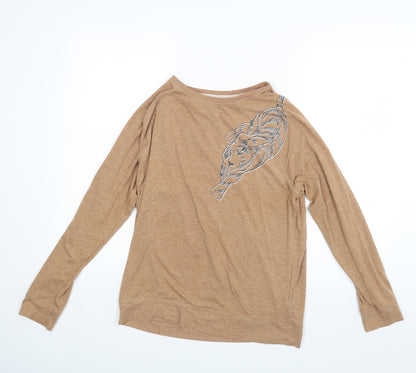 Day Dreams Womens Brown   Basic Blouse Size 12