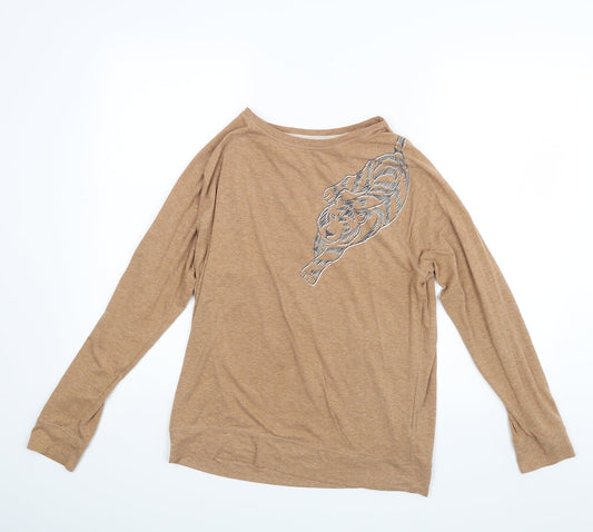 Day Dreams Womens Brown   Basic Blouse Size 12