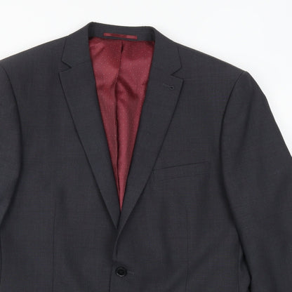 Next Mens Grey   Jacket Suit Jacket Size 42