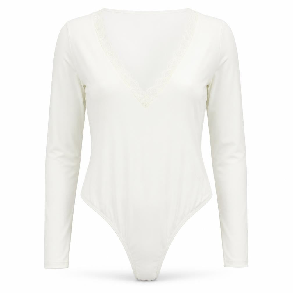 PRETTYLITTLETHING Womens White   Bodysuit One-Piece Size 12