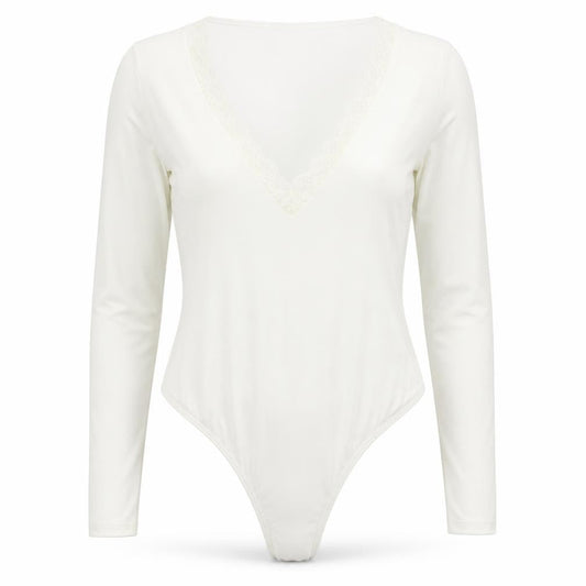 PRETTYLITTLETHING Womens White   Bodysuit One-Piece Size 12