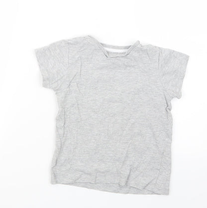 Matalan Boys Grey   Basic T-Shirt Size 6 Years