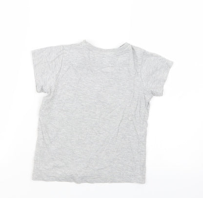 Matalan Boys Grey   Basic T-Shirt Size 6 Years