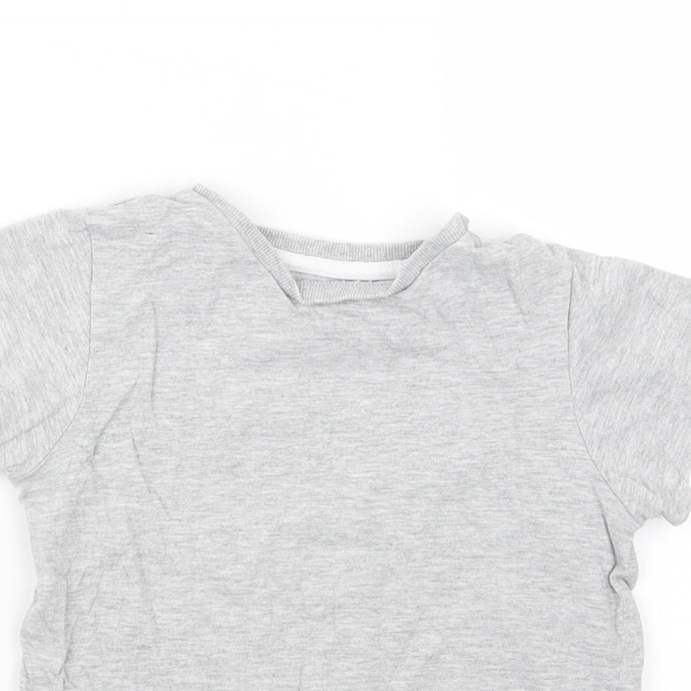 Matalan Boys Grey   Basic T-Shirt Size 6 Years