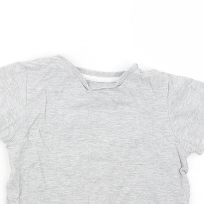 Matalan Boys Grey   Basic T-Shirt Size 6 Years