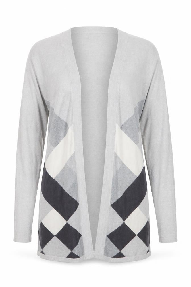 Bonmarché Womens Grey Knit Cardigan Jumper Size S