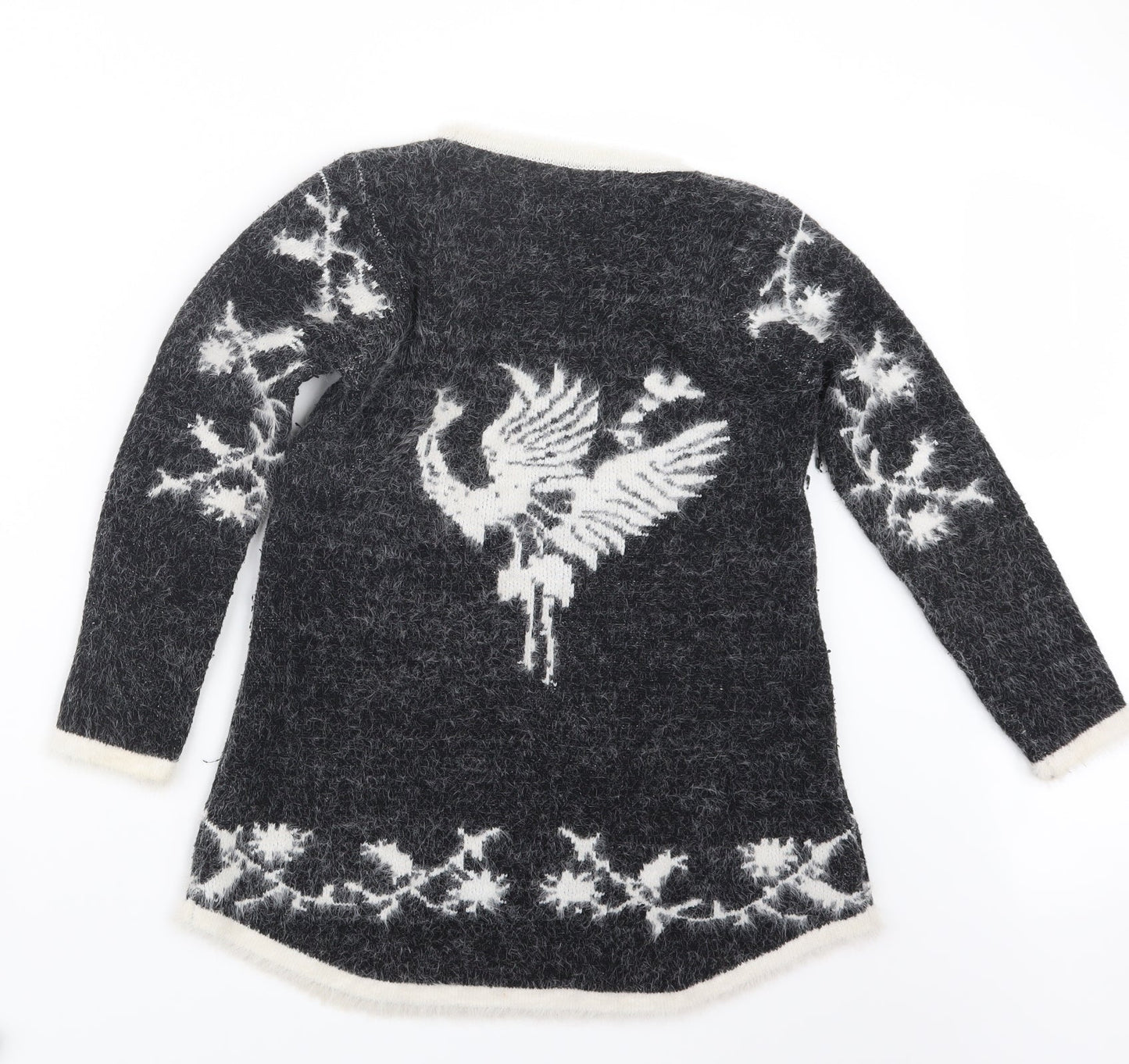 LIN H.H Womens Black  Knit Pullover Jumper Size S
