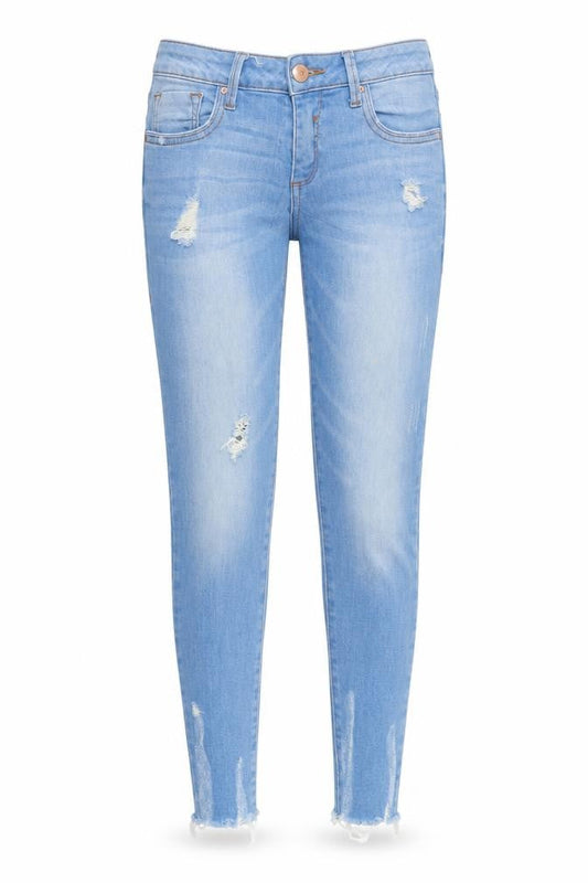 DenimCo Womens Blue  Denim Skinny Jeans Size 4 L26 in