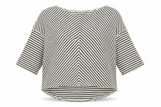 River Island Womens Blue Striped Knit Pullover Jumper Size 14