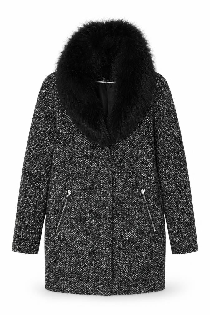 George Womens Grey   Overcoat Coat Size 8
