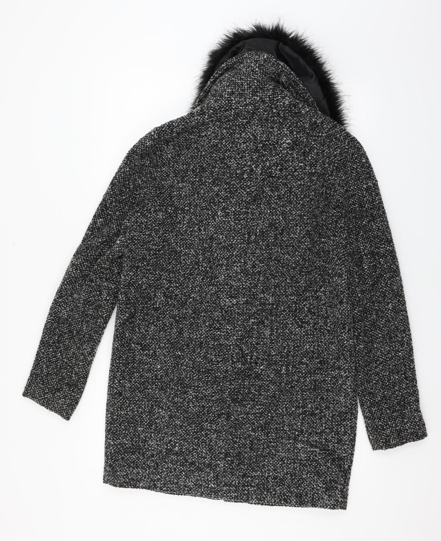 George Womens Grey   Overcoat Coat Size 8