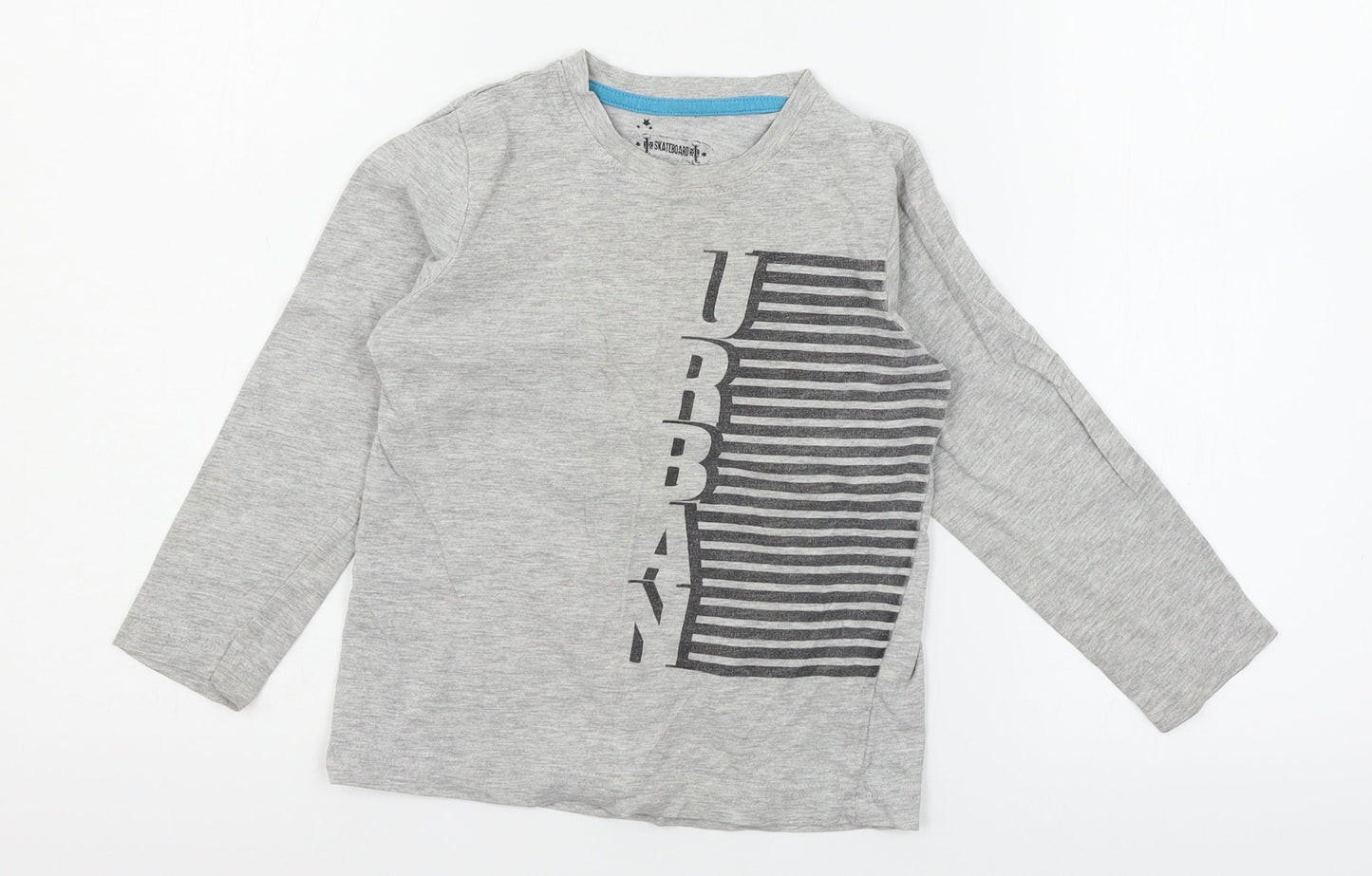Matalan Boys Grey  Jersey Basic T-Shirt Size 6 Years  - Urban