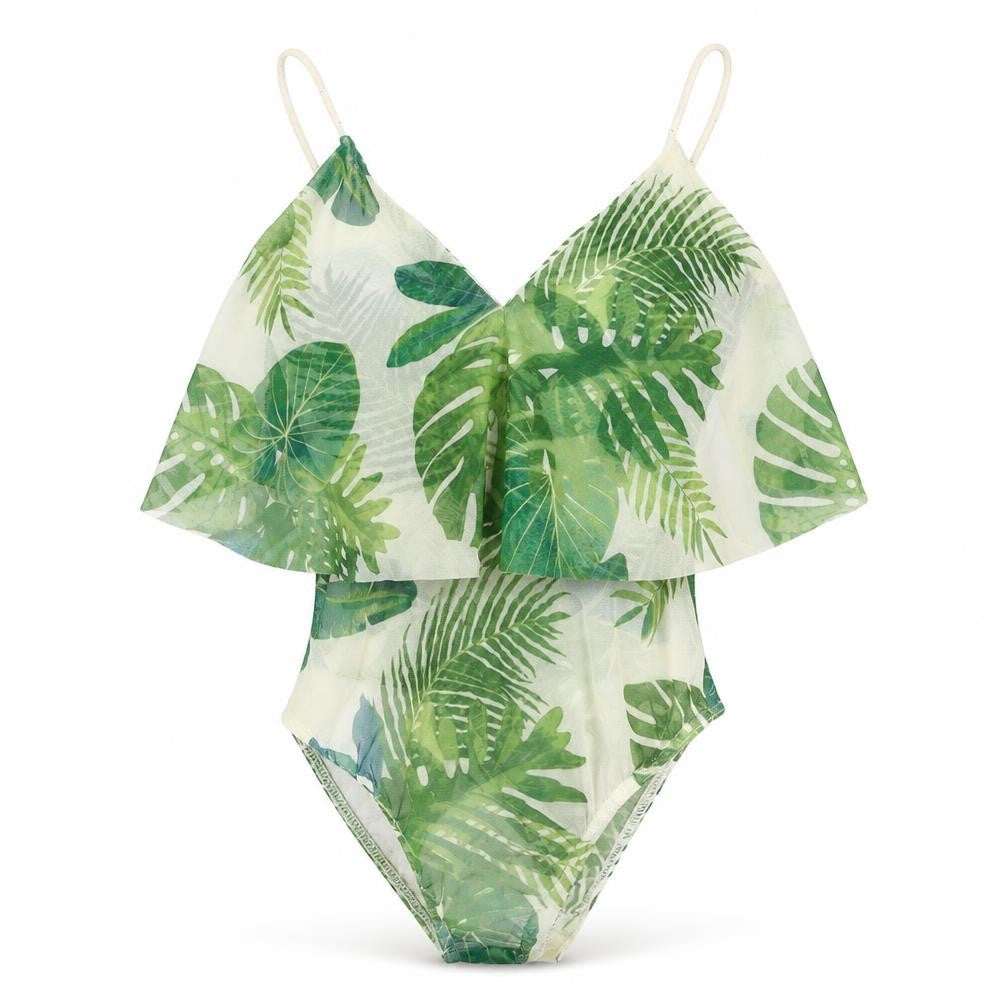 Preworn Womens Green Floral  Basic Blouse Size 6