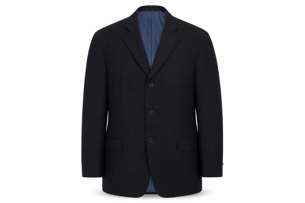 Marks & Spencer Mens Black Check  Jacket Suit Jacket Size 40