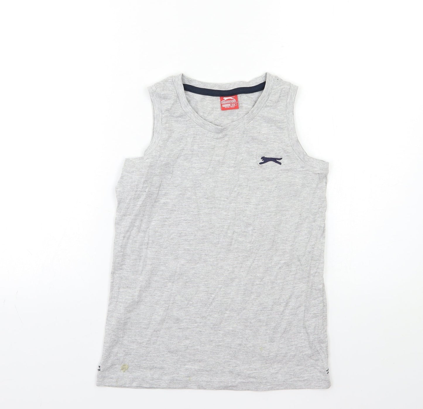 Slazenger Boys Grey   Basic T-Shirt Size 9-10 Years