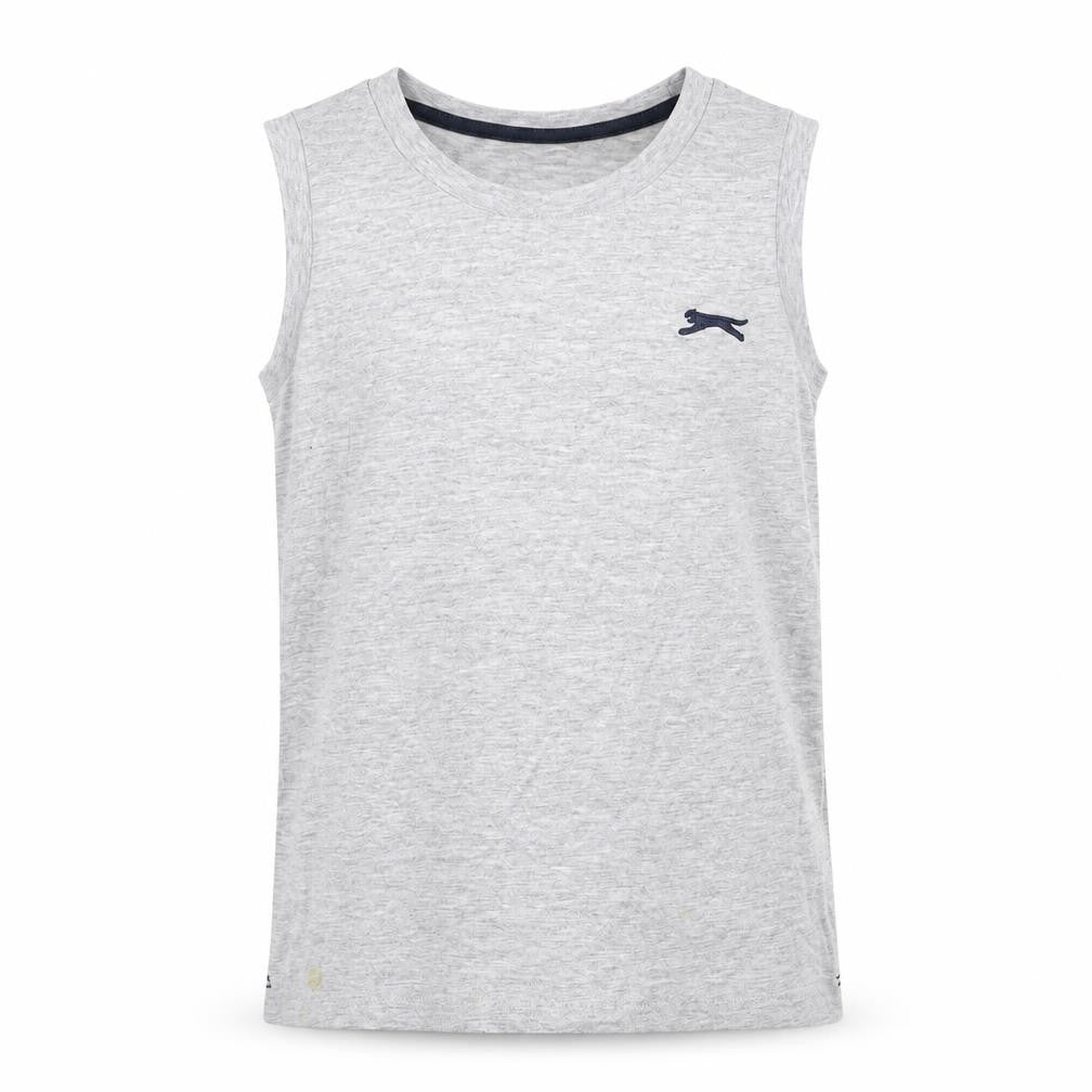 Slazenger Boys Grey   Basic T-Shirt Size 9-10 Years