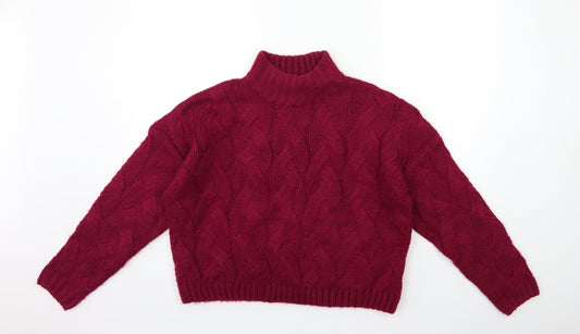 M&Co Womens Pink  Knit Pullover Jumper Size 12