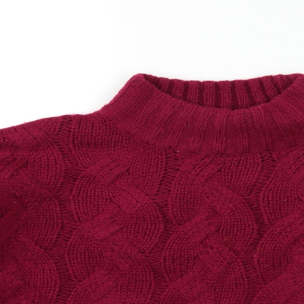 M&Co Womens Pink  Knit Pullover Jumper Size 12