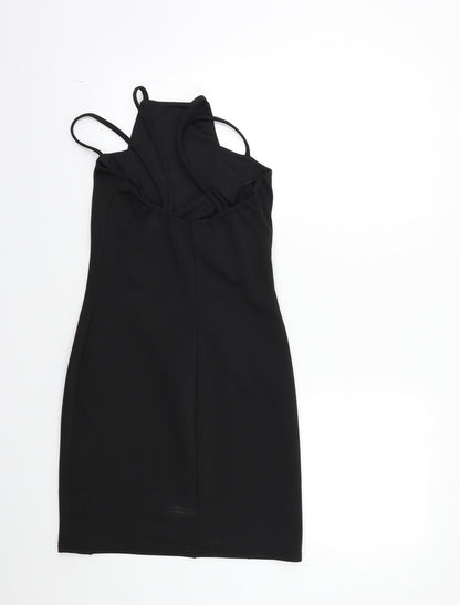 Preloved Boohoo Womens Black   Mini  Size 10 - Back