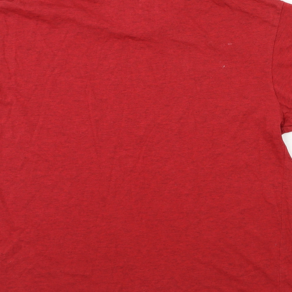 Preworn Mens Red    T-Shirt Size L