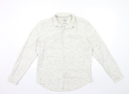 NEXT Mens White    Button-Up Size M