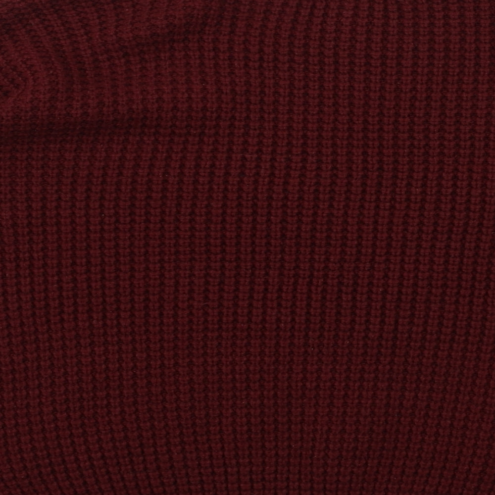 FOREVER 21 Womens Red  Knit Pullover Jumper Size L