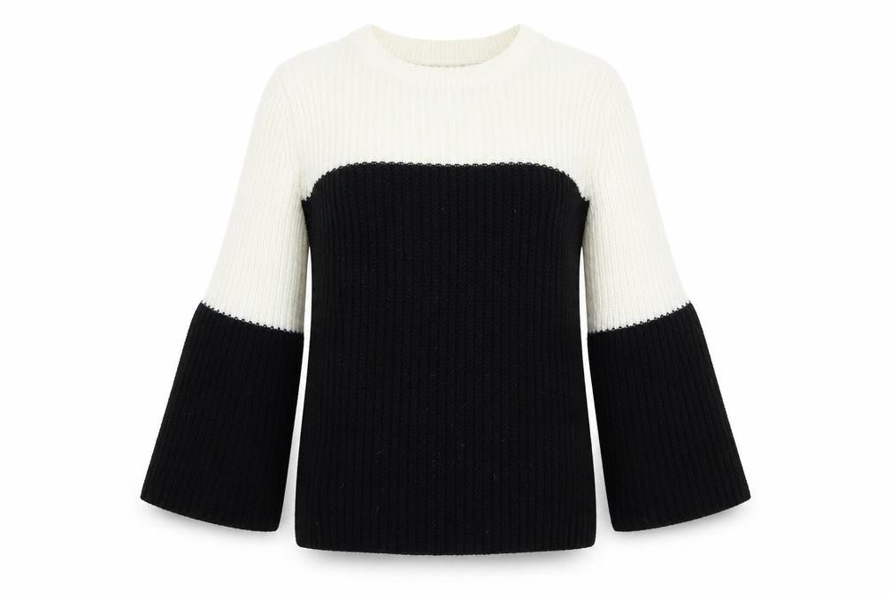 Papaya Womens White  Knit Pullover Jumper Size S