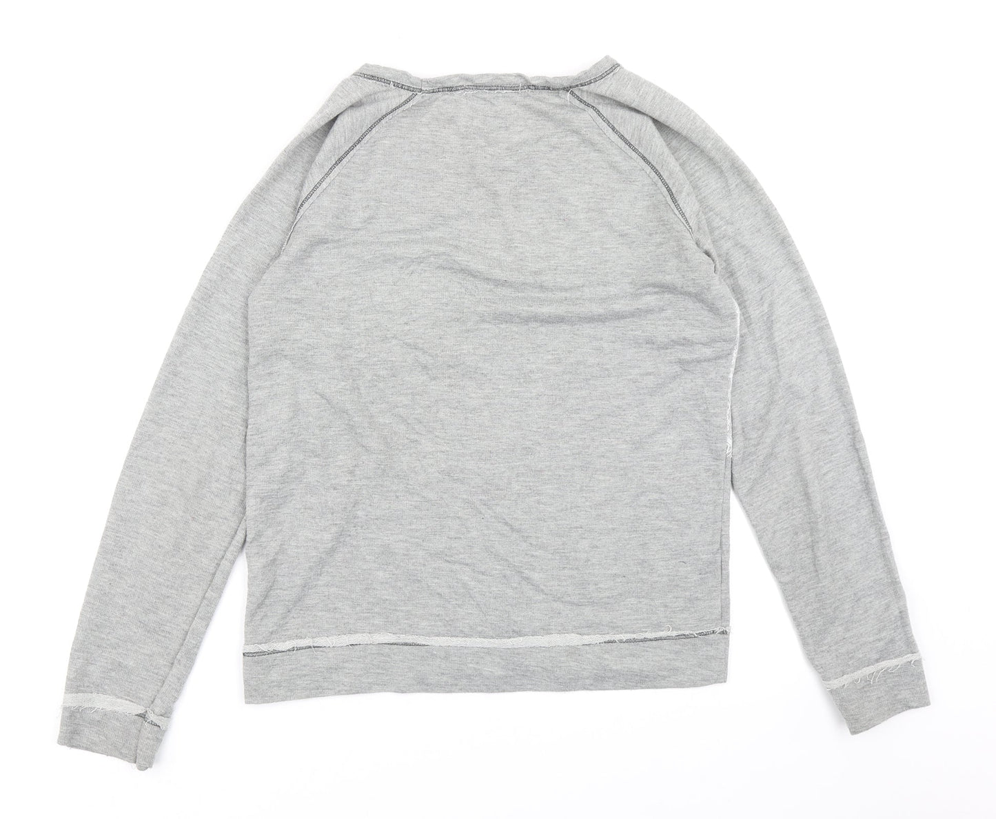 Rewind Womens Grey   Pullover Sweatshirt Size M