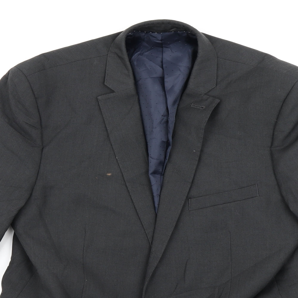 Topman Mens Grey   Jacket Blazer Size 40