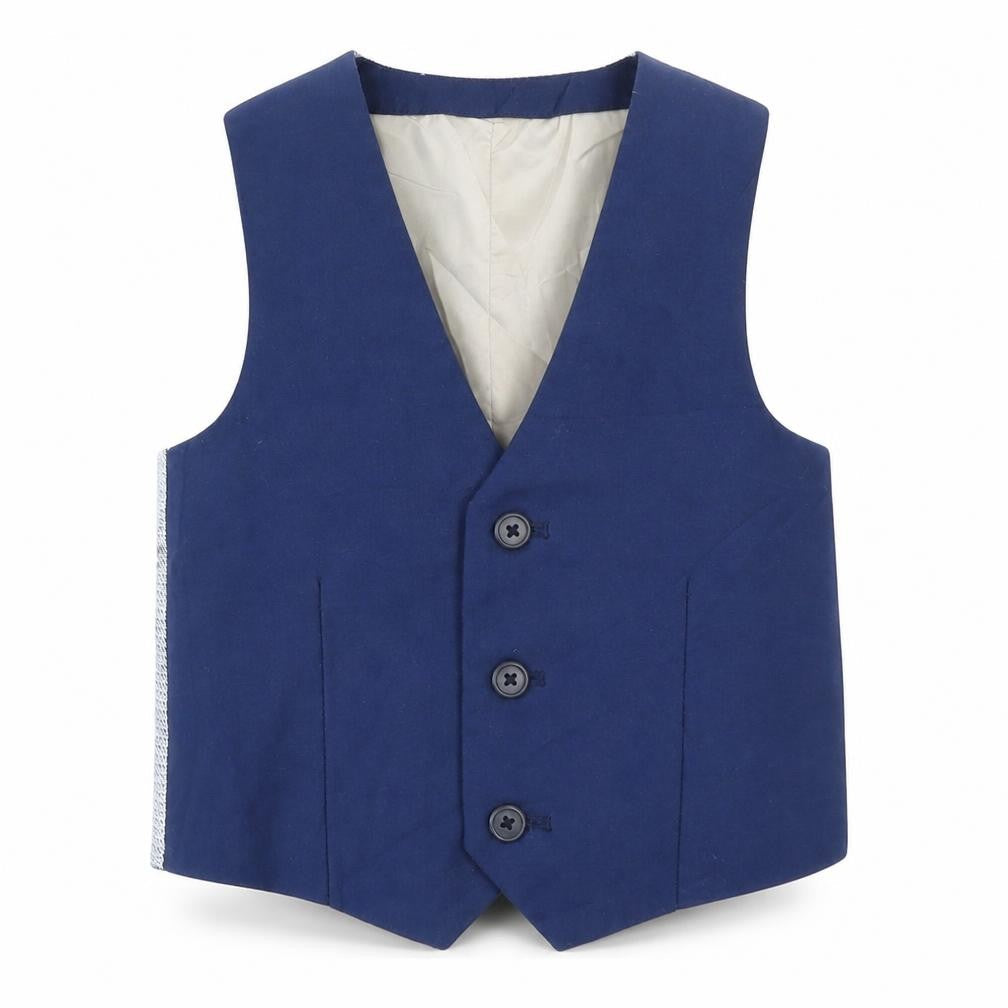 River Islan Boys Blue   Jacket Waistcoat Size 3-4 Years