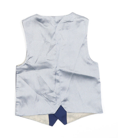 Back view of River Islan boys’ blue jacket waistcoat, size 3-4, years