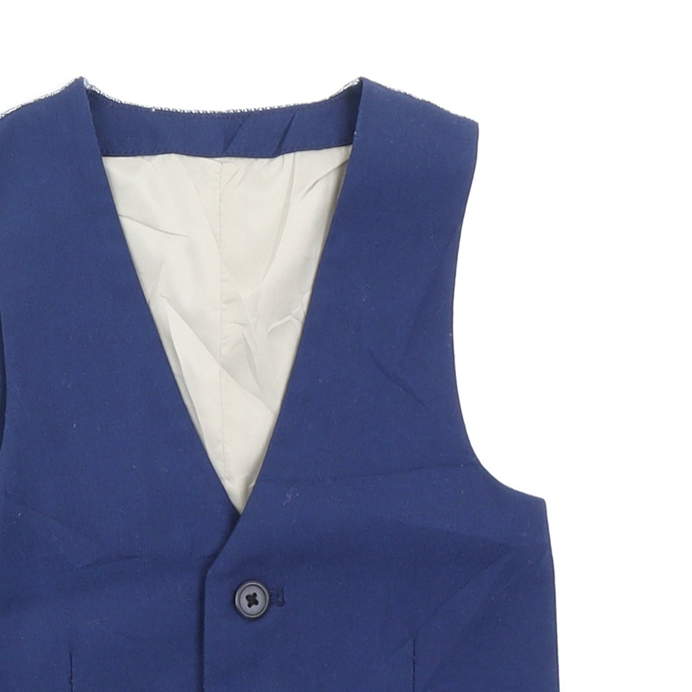 River Islan Boys Blue   Jacket Waistcoat Size 3-4 Years