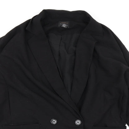 Preloved FOREVER 21 Womens Black   Jacket Blazer Size S - Detail